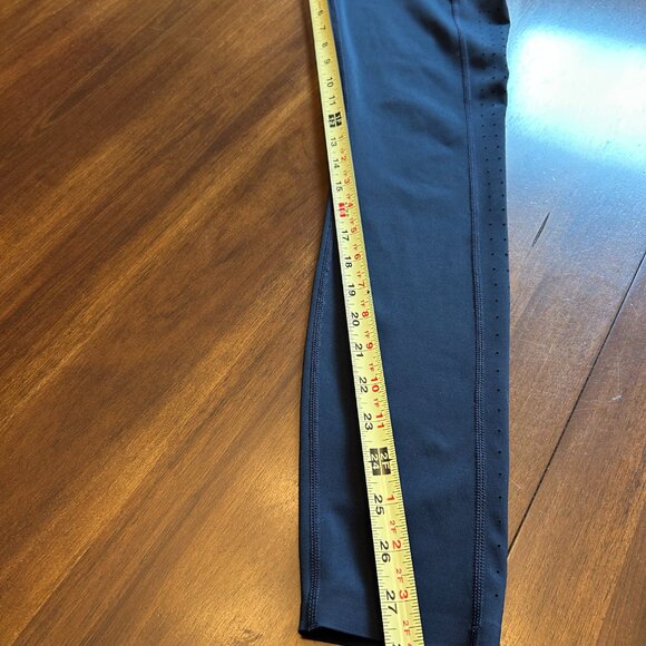 Athleta Women's Leggings Blue Pockets Size Small Tall - Size ST Mesh Panel - Picture 7 of 16